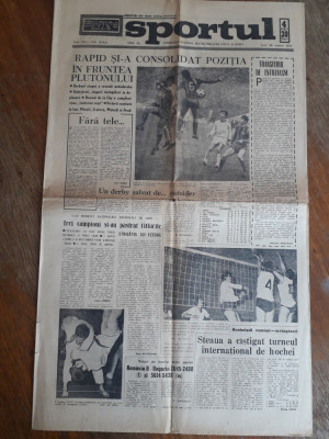 Ziarul Sportul 30 Martie 1970, articol Rapid / CSP foto