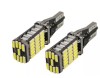 Set 2 becuri LED T15 W16W Canbus AutoREY&reg;, 45 leduri, SMD 4014, 2000 lumeni 12V, cu radiator racire, pentru lumini pozitii, portbagaj, plafoniera, pud