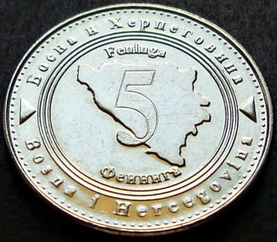 Moneda 5 FENINGA - BOSNIA HERTEGOVINA, anul 2005 * cod 4717 = A.UNC foto