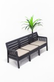 Cumpara ieftin Fotoliu de gradina cu 3 locuri Lara Uclu Koltuk Antracit 190x79x65 cm