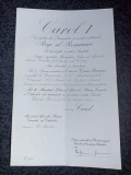 Brevet Ordinul Coroana Romaniei,grad de Comandor pt diplomat din Serbia din 1908