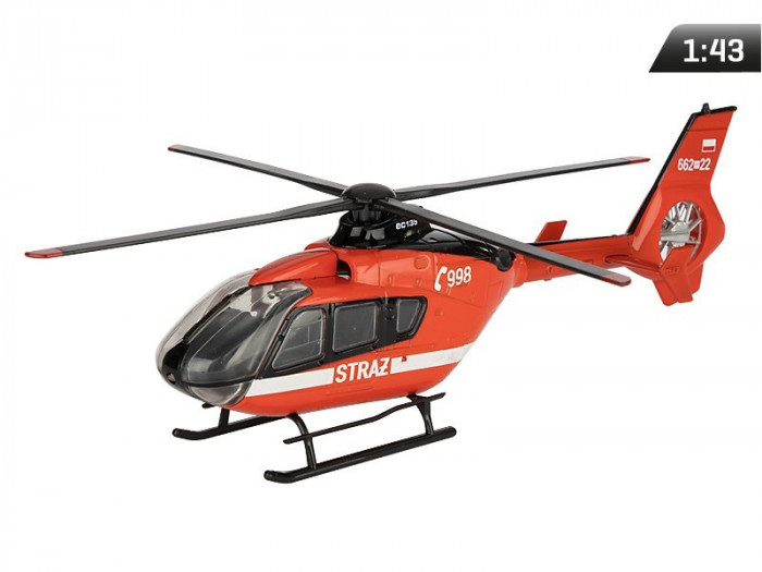 Model 1:43, Elicopter De Gardă Ec-135, Roșu H22812C