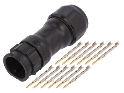 Conector circular tată crimpat 12 pini 22-20AWG X-Lok foto