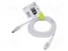Cablu USB 2.0 Goobay USB A la USB C 2m alb 0,48Gbps silicon
