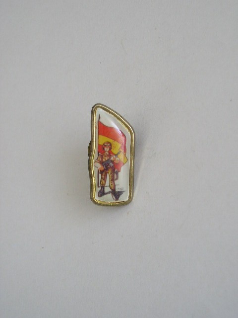QW9 N2 20 - insigna - militar - soldat cu steagul Spaniei
