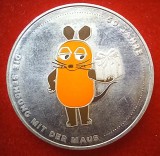 (A287) MONEDA DIN ARGINT GERMANIA - 20 EURO 2021, LIT. A - 50 DE ANI - SPECTACOLUL CU SOARECELE