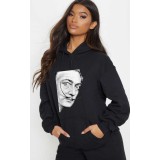 Hanorac dama negru - Dali - Portret - S