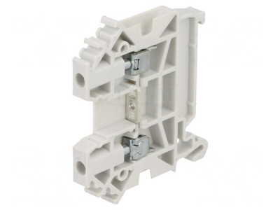 Conector &amp;Icirc;mbinare Șine 0,5-4mm2 2 Borne Gri 5,2mm foto