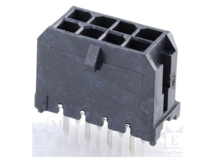 Conector cablu-placă 8 pini, 2x4
