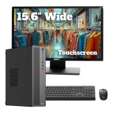 Sistem POS OptimX T5 SFF cu procesor G6400T, generatia 10a, 8Gb DDR4, 256Gb SSD, Win 11 Pro + Monitor Touchscreen OptimX Pro MY156, 15.6 inch + CADOU