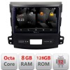 Navigatie Mitsubishi Outlander 2010 5960Pro-056 Android Octa Core Qualcomm 2K Qled 8+128 DTS DSP 360 4G Optical CarStore Technology