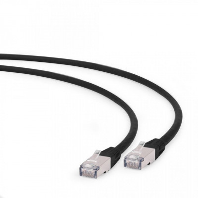 Cablu patchcord gembird RJ45, cat. 6A,FTP, LSZH, 2m, black foto