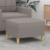 VidaXL Taburet, gri taupe, 60x50x41 cm, material textil