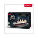 Cumpara ieftin PUZZLE 3D LED TITANIC 266 PIESE, CubicFun