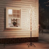 Cumpara ieftin Copac cu flori de cireș cu LED, 220 LED-uri alb calde, 220 cm