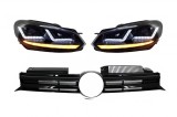 Faruri Osram LED Negre LEDriving Semnal Dinamic si Grila Centrala VW Golf 6 VI (2008-2012) R20 Design Performance AutoTuning