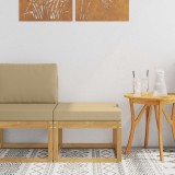 vidaXL Hocker de Exterior Lemn Solid de Acacia Alb 901456