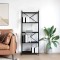 vidaXL Bibliotecă Stejar negru 60 x 30 x 153 cm Lemn compozit 868383