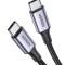 Cablu Ugreen USB Tip C - USB Tip C, 100W Quick Charge 5A 3m gri 90120
