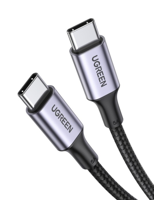 Cablu Ugreen USB Tip C - USB Tip C, 100W Quick Charge 5A 3m gri 90120
