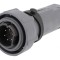 Conector circular mufă tată 6 pini nichelat Buccaneer 7000