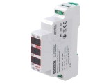Releu monitorizare tensiune POLLIN WP-3C pentru şină DIN SPST-NO