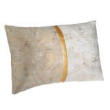 Pernă Decorativă Velvet, Model Auriu, Maro Ecru, 50x30cm