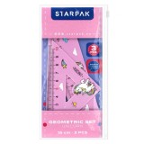 Set geometric, Starpak, Unicorn, 15 cm, 5 buc