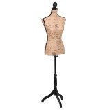 Bust expunere haine dama, maro/negru, manechin croitorie, iuta