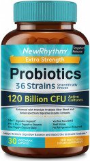 Probiotice, NewRhythm, 120 Miliarde Organisme Vii din 36 Tulpini Benefice / portie, cu Enzime si Pre foto