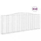 Cumpara ieftin Cosuri gabion arcuite 10 buc. 400x30x140/160 cm fier galvanizat