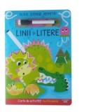 Scrie, sterge, repeta! Linii si litere. Carte de activitati reutilizabila