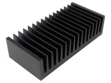 Radiator extrudat cu aripioare negru 75x160x40 mm