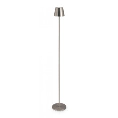 Lampadar cu led metal argintiu Etna 17x115 cm