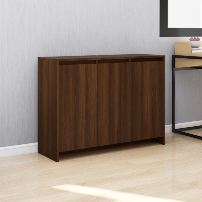 vidaXL Servantă, stejar maro, 102x33x75 cm, lemn prelucrat