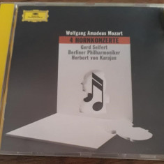 CD Mozart - Berliner Philharmoniker,Gerd Seifert, H. Karajan ‎– 4 Hornkonzerte