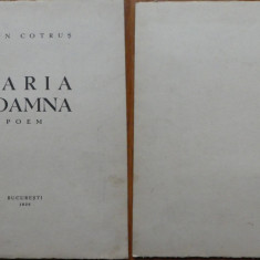 Aron Cotrus , Maria Doamna , Poem , 1938 , editia 1