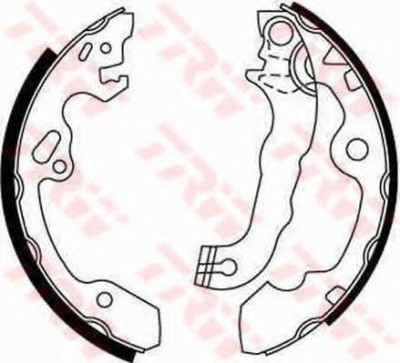 Set saboti frana FORD FOCUS (DAW, DBW) (1998 - 2007) TRW GS8636 foto