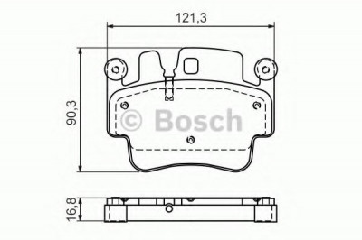 Set placute frana,frana disc PORSCHE PANAMERA (970) (2009 - 2016) BOSCH 0 986 494 281 foto