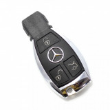 Carcasa Cheie SmartKey Mercedes 3 Butoane Model Cromat 2011 AutoProtect KeyCars, Oem