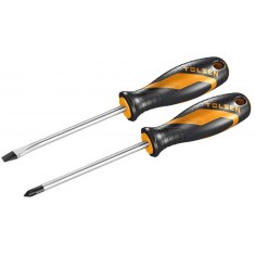 Set de 2 surubelnite PH2x100 + 6.5x100 mm Cr-V GRIPro, Tolse