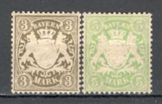 Bayern.1900 Stema de stat in ornament fil.3 XB.1