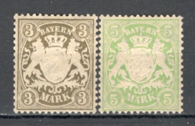 Bayern.1900/11 Stema de stat in ornament fil.4 XB.4