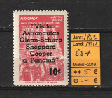 Panama, 1963 | Vizita astronauţilor - Mercury - Cosmos | SUPRATIPAR - MNH | aph, Spatiu, Nestampilat