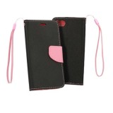 Husa Flip Fancy Neagra/Roz Apple iPhone 13 Pro Max - Protectie Premium