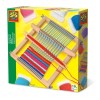 Razboi de tesut pentru copii cu 60 metri fire colorate, SES Creative