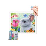Puzzle din plastic pentru adulți cu 500 de piese Bridget Voth - Micul prieten &icirc;n lalele