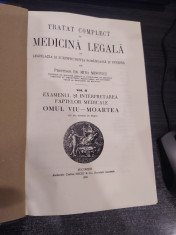 Mina Minovici, Tratat complect de medicina legala, vol. 1-2, B22 foto