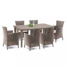 Set mobilier de grădină Futurowa 6+1 cappuccino