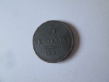Statele Italiene/Regatul Lombardiei si Venetiei ocupatia austriaca 5 Centesimi 1843 V Ferdinand I,diam=24 mm,gr=8,20 grame